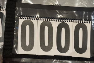 Side Cart Numbers Holder and Numbers