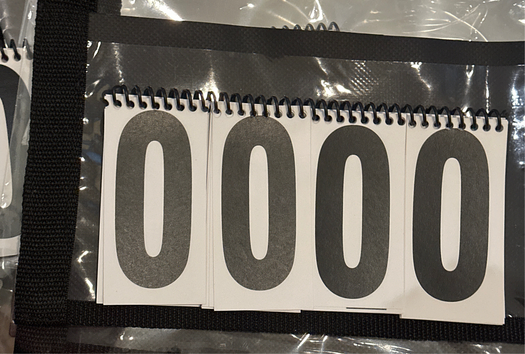 Side Cart Numbers Holder and Numbers