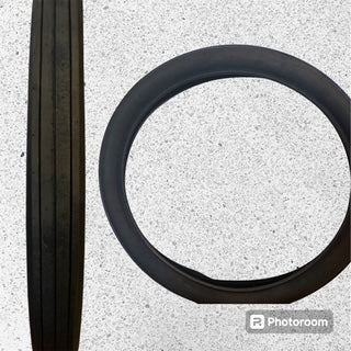Slick/Flat Tread Black Sidewall 24 inch Tire-Show Carts