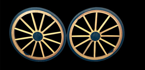 Wood Wheels ( easy entry type with 3/4 bearings )