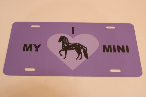 Love My Mini License Plate